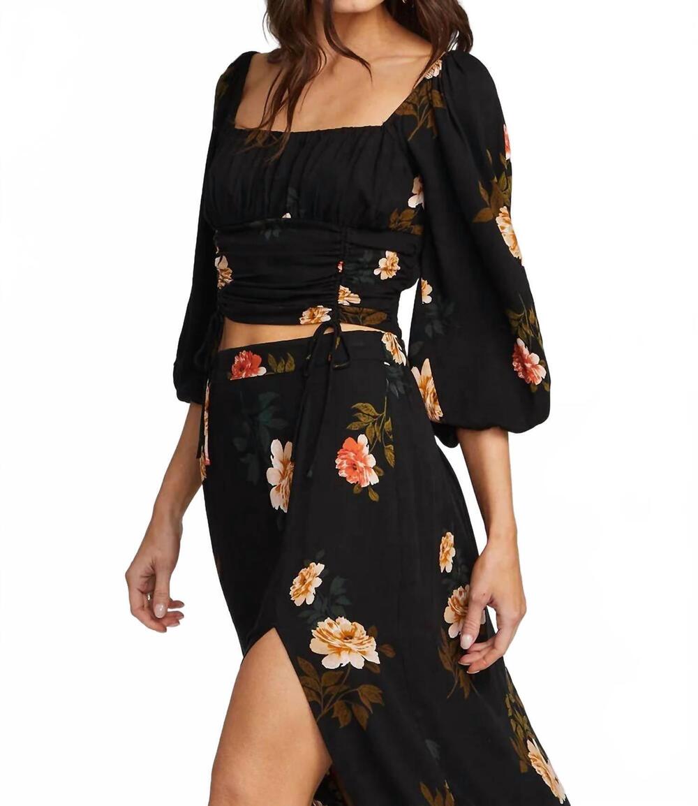 NEW SALTWATER LUXE corina top in black